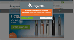 Desktop Screenshot of e-zigarette.de